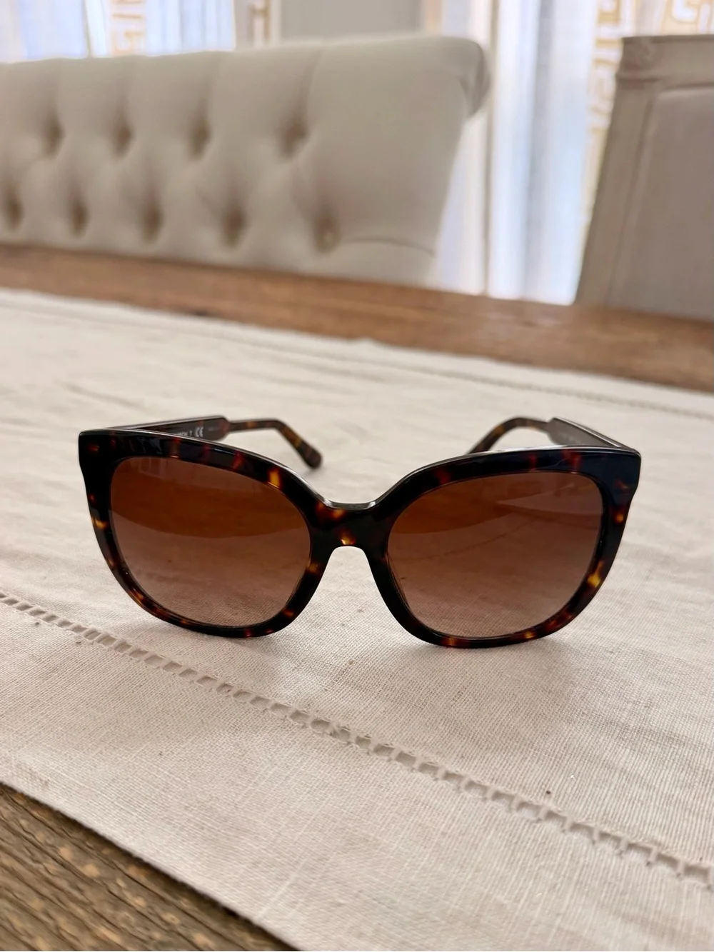 Tory Burch Dark Tortoiseshell Gradient Women's Sunglasses